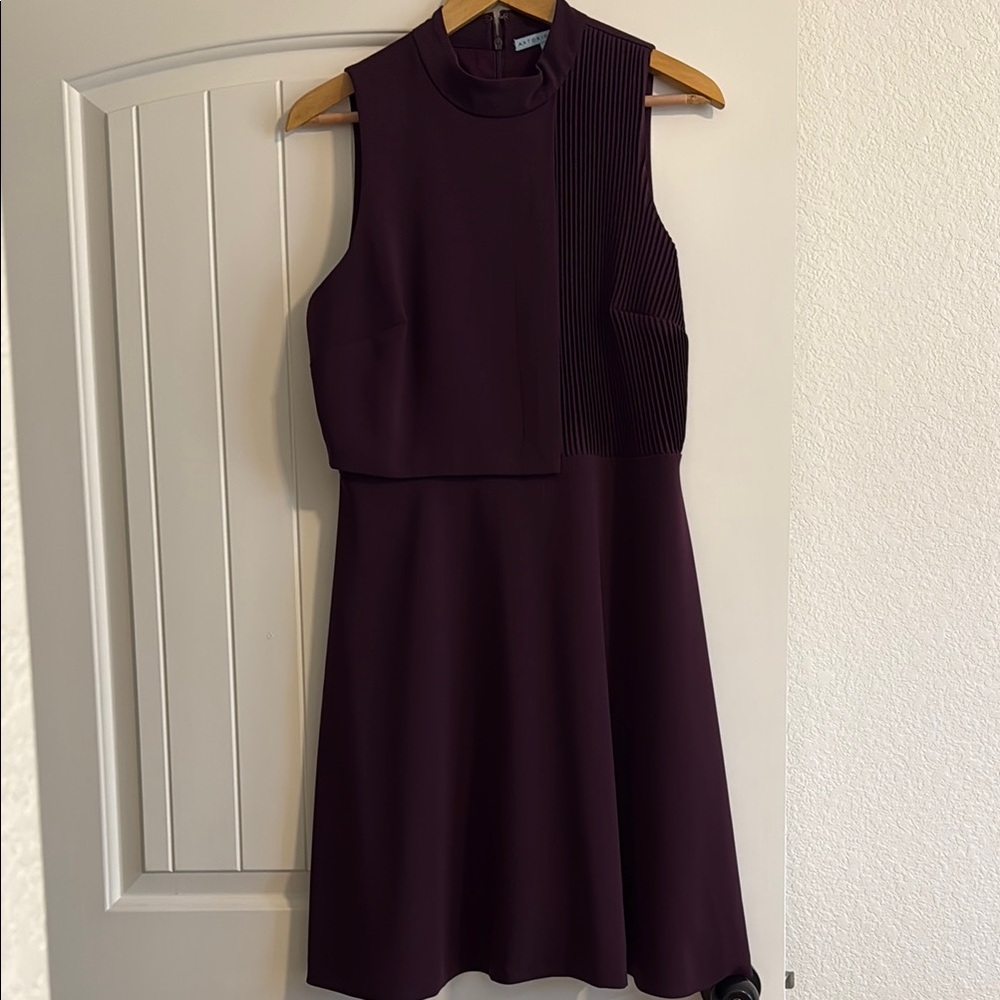 Antonio Melani Deep Purple Sleeveless Mini Dress